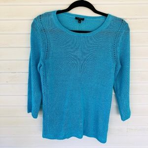 Talbots - Petite Teal Sweater EUC